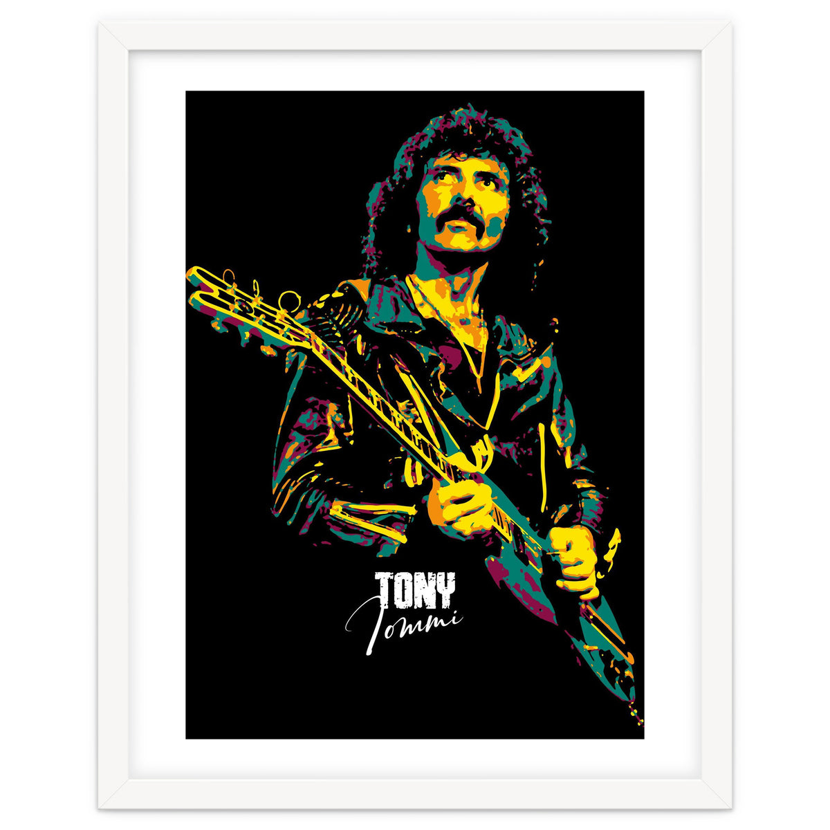 Tony Iommi Musician Legend in Pop Art