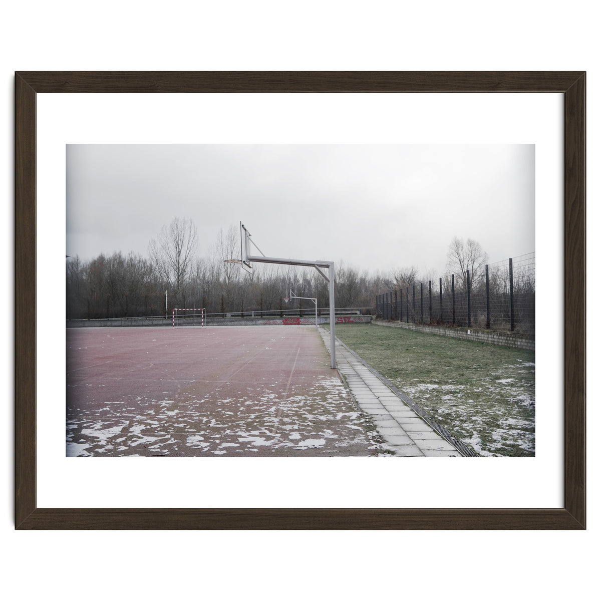 No people basketball court