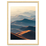 Misty Desert Mountain Range Art thumbnail