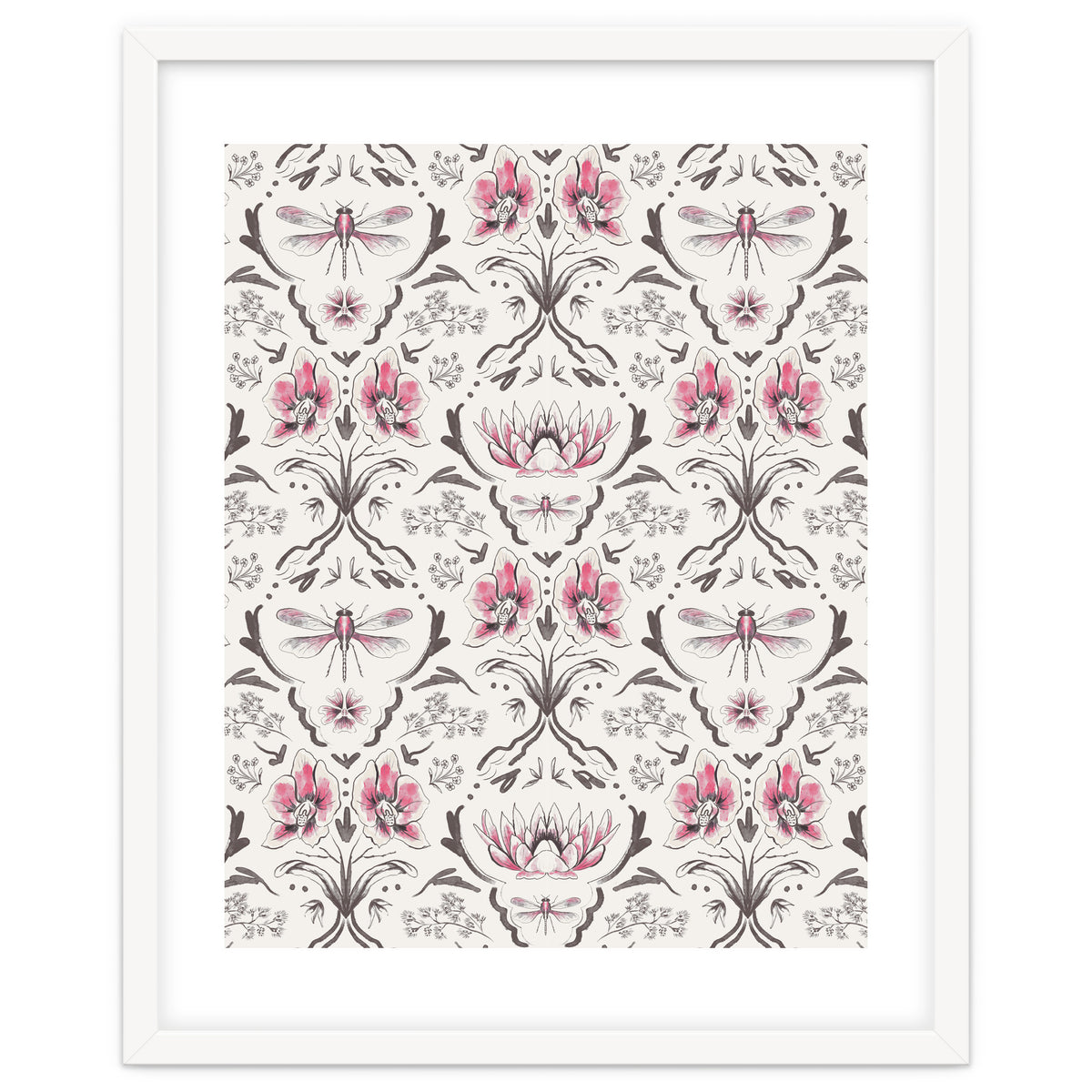 Bohemian Garden Pink Pattern