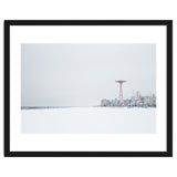 Amusement park in the winter seascape thumbnail