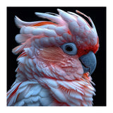Pink Cockatoo Parrot Close Up Portrait Feather  (Print Only) thumbnail