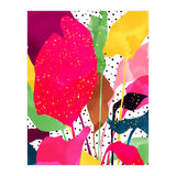 Modern Botanical, Nature Plants Tropical Jungle Garden, Eclectic Pop Of Color Glitter Gold Bohemian Graphic (Print Only) thumbnail