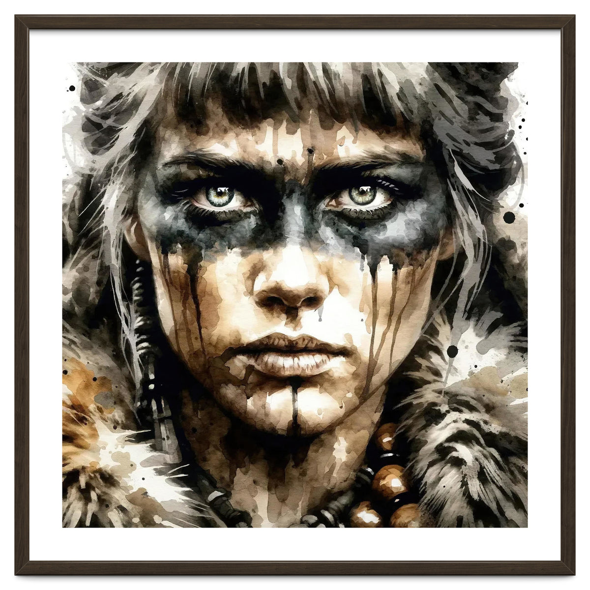 Fur Collar Warrior Portrait