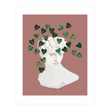 Roman Planter, Plant Pot, Botanical Nature Victorian Statue Face, Eclectic Bohemian Plant Lady Illustration (Print Only) thumbnail