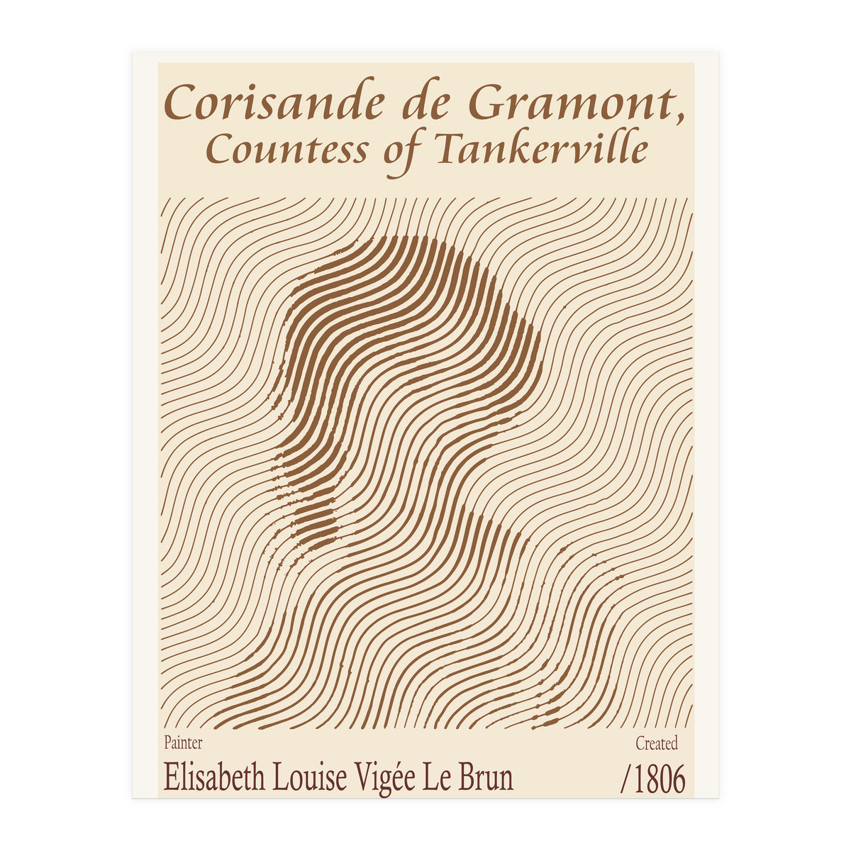 Corisande De Gramont, Countess Of Tankerville – Elisabeth Louise 1806 (Print Only)