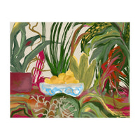 Tropical Table of Lemons still life expressionism oil (Print Only)