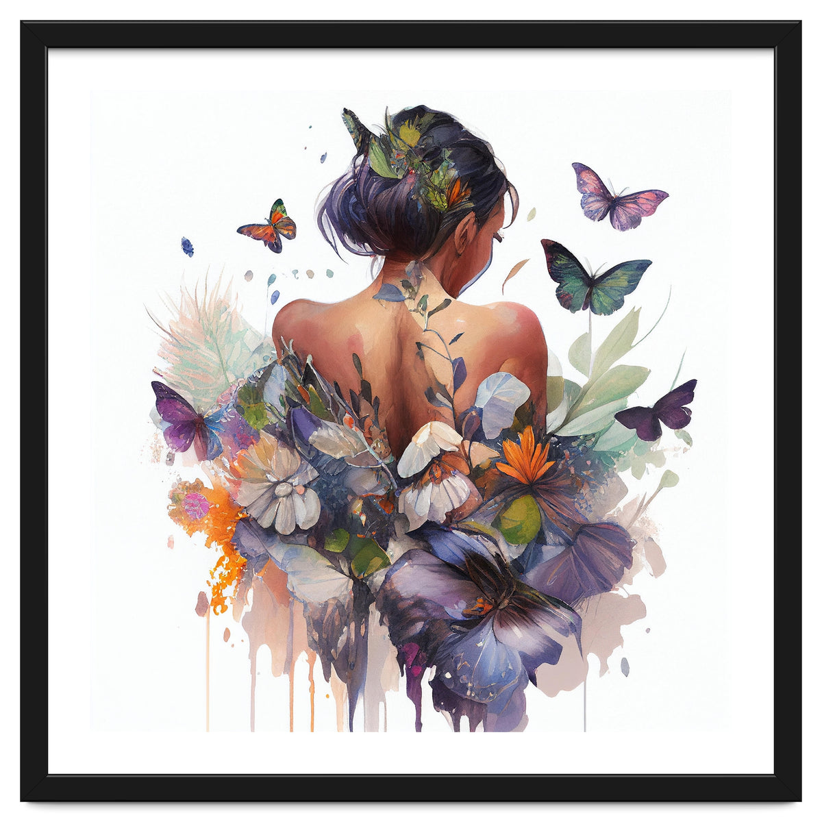 Butterfly Botanical Back