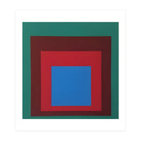 Josef Albers - HOMAGE TO THE SQUARE: Green, Red, Blue (Print Only)