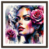 Rose Mantilla Flamenco Portrait