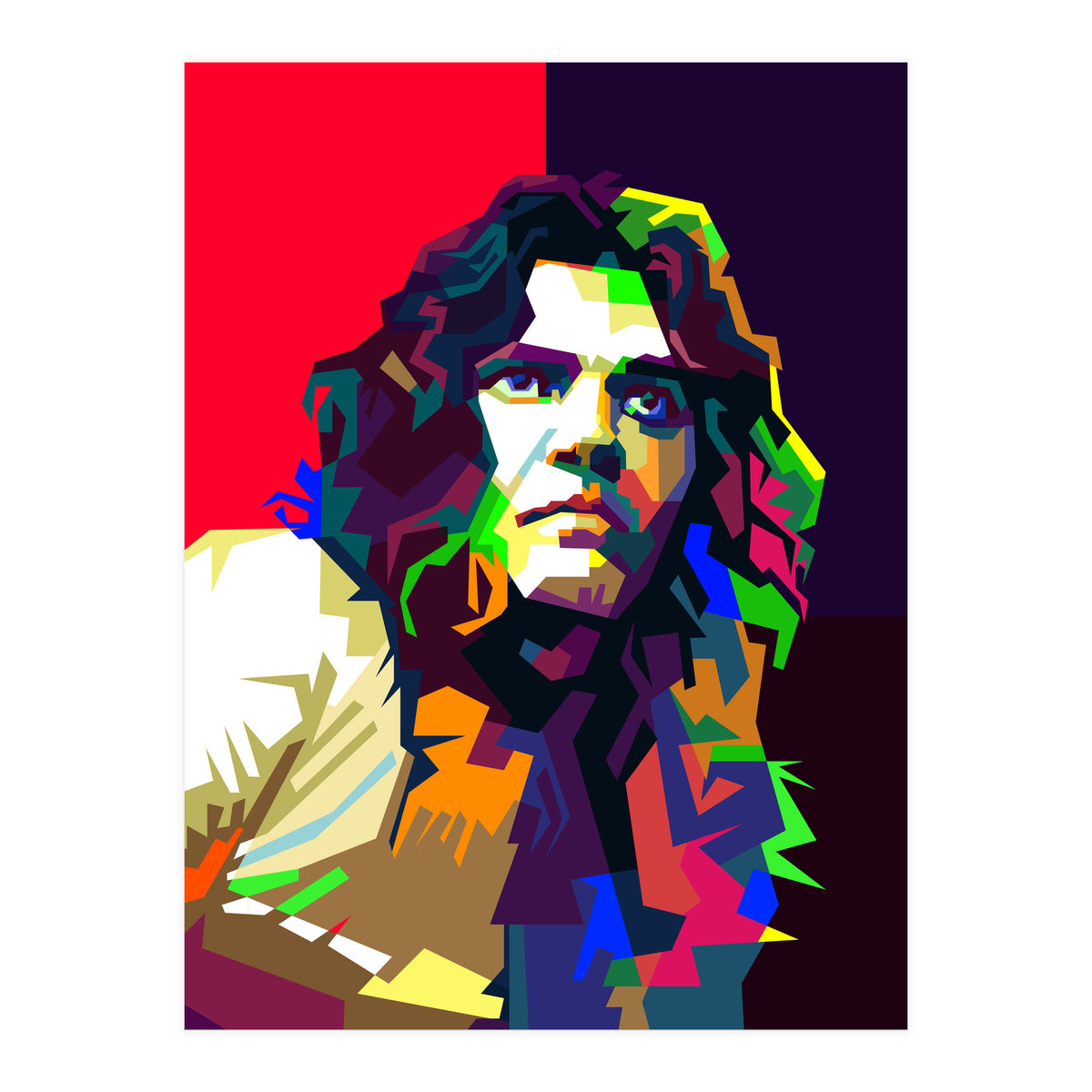 Tommy Bolin Classic Rock Guitar Art WPAP (Print Only)