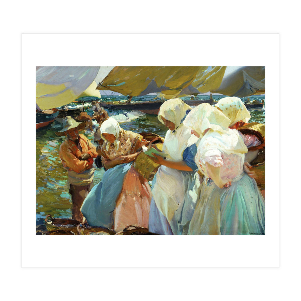 Joaquín Sorolla / 'Women of Valencia at the Beach', 1915, Oil on canvas, 93 x 126 cm. (Print Only)