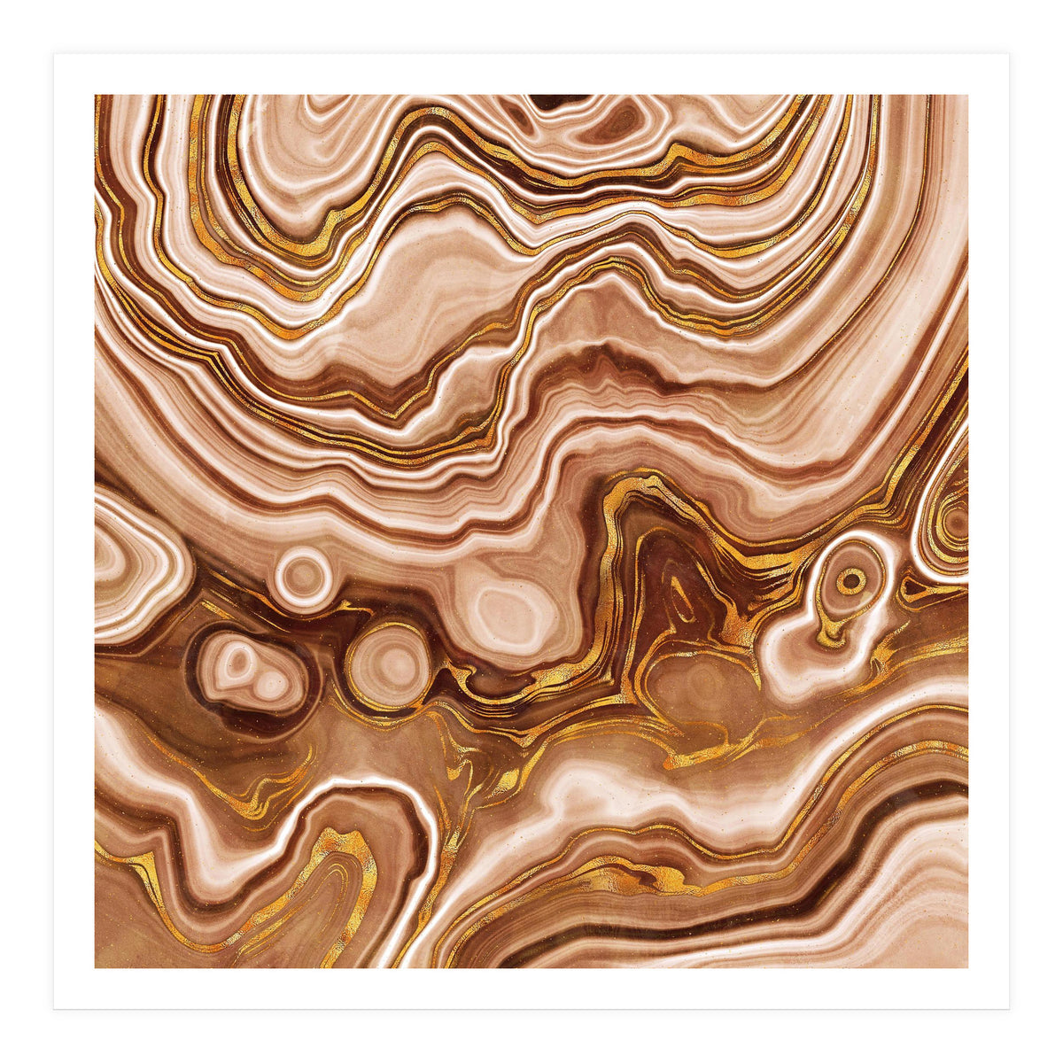 Golden Agate Texture 09 (Print Only)