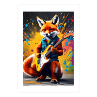 The Fox Plays The Guitar, Graffiti (Print Only)