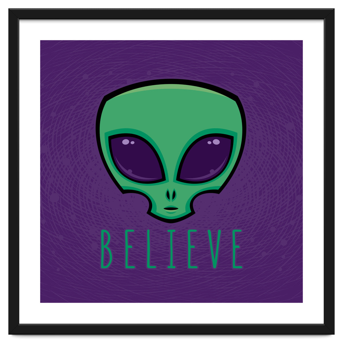 Believe Alien Head