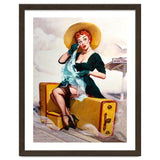 Pinup Sexy Girl Left At The Bus Station thumbnail