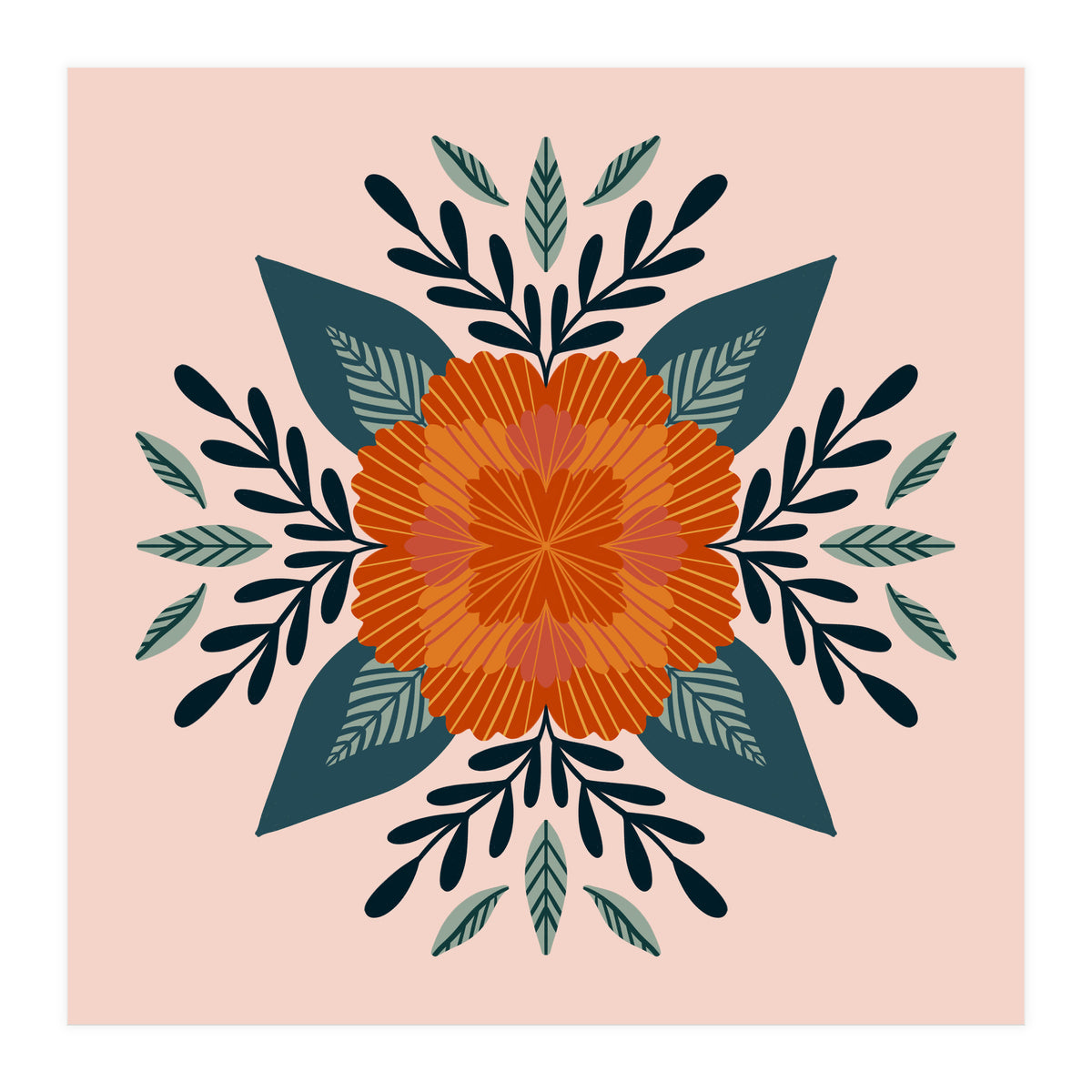 Orange Flower (Print Only)