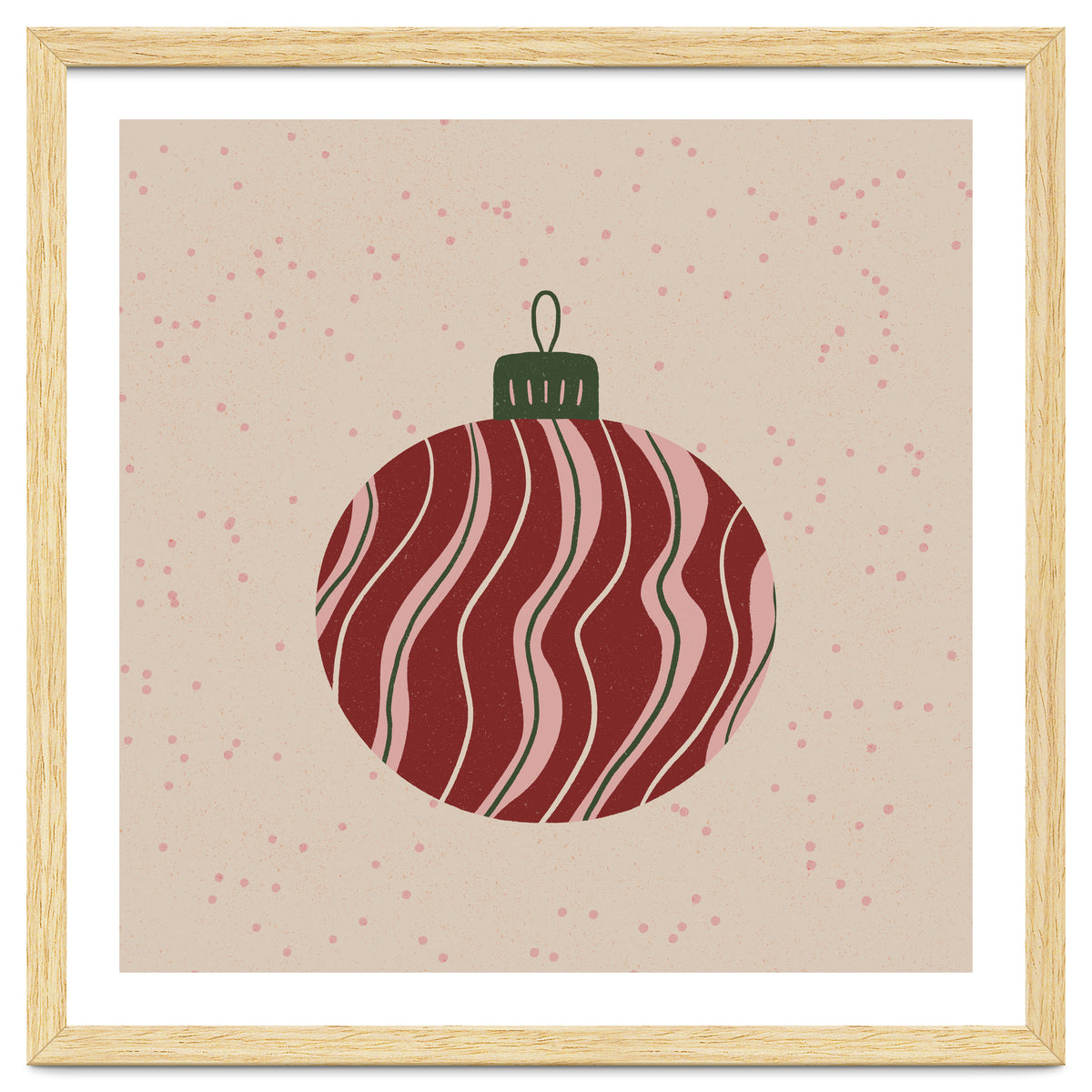 Christmas Globe with swirls