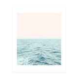 Sea Breeze, Minimal Nature Ocean Photography, Scenic Landscape Pastel Luxe Sea (Print Only) thumbnail