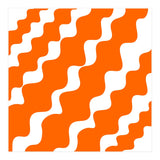 Slanting Orange Wavy Pattern (Print Only) thumbnail