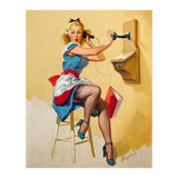 Pinup Gossip Girl On The Phone (Print Only) thumbnail