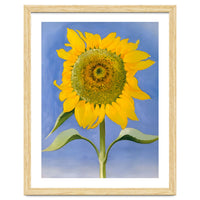 Georgia O’Keeffe – Sunflower, New Mexico (1935) | Bold Modernist Floral Painting Inspired by the American Southwest