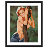 Topless Pinup Behind The Tree thumbnail