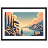 Vintage French Riviera Poster, France thumbnail