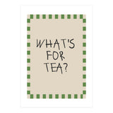 What’s For Tea, Cute Kitchen Quote Print, Playful Wall Art for Dining Spaces (Print Only) thumbnail