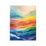 Vibrant Impasto Abstract Landscape Painting (Print Only) thumbnail