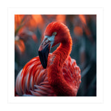 Vibrant Flamingo Close Up Portrait Outdoor Nature (Print Only) thumbnail