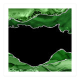 Green & Silver Agate Texture 04  (Print Only) thumbnail