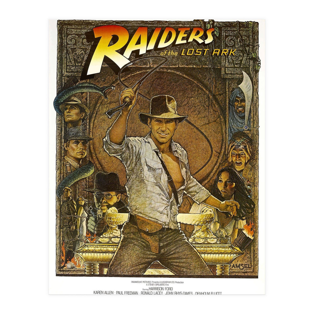 RAIDERS OF THE LOST ARK (1981), directed by STEVEN SPIELBERG. (Print Only)