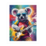 Koala Playing Guitar, Rock Graffiti (Print Only) thumbnail