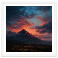Majestic Mountain Peak at Sunset