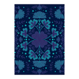 Clovers And Flowers Night Blue (Print Only) thumbnail