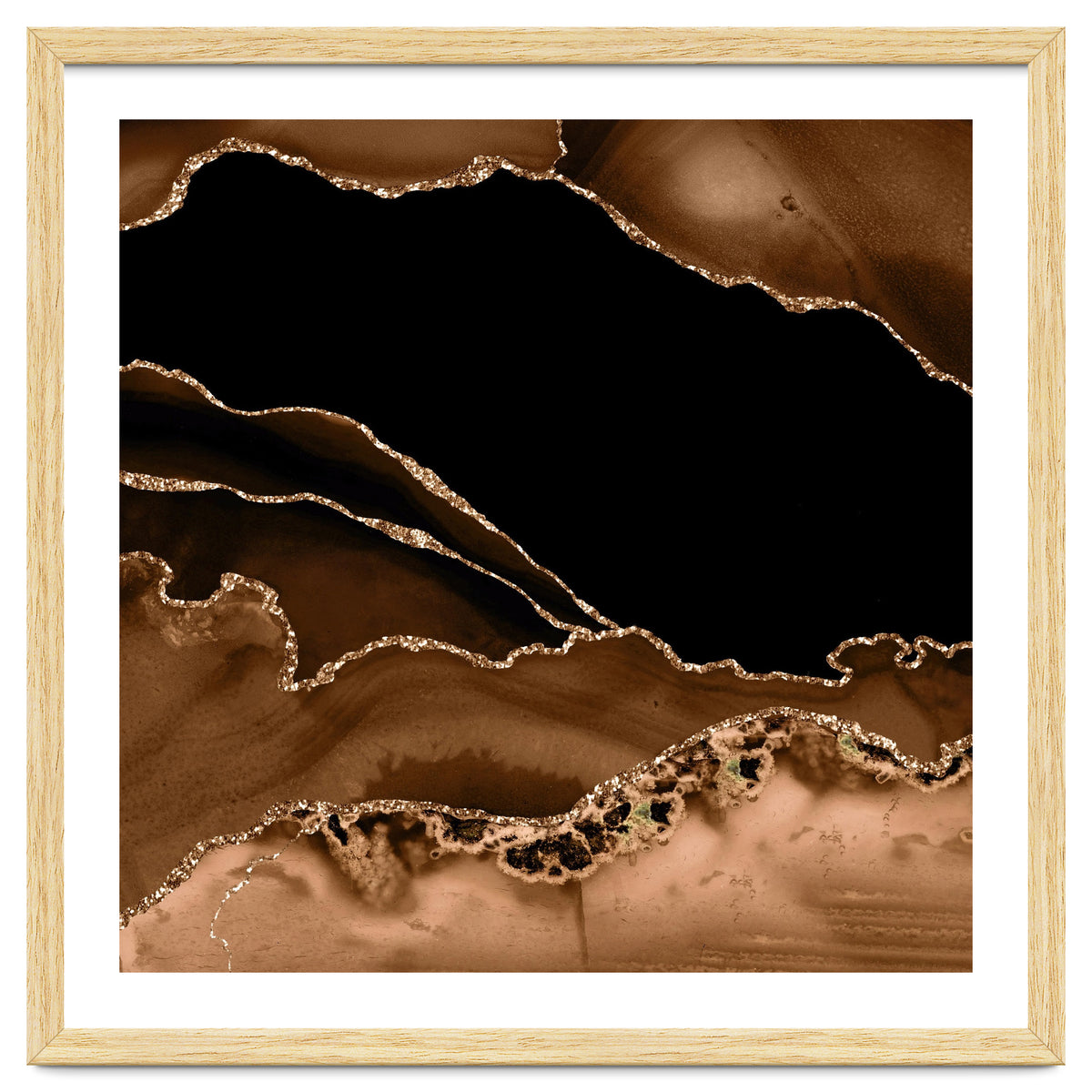 Brown & Gold Agate Texture 14