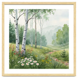 Birch Grove Serenity: A Meadow Wildflower Path thumbnail