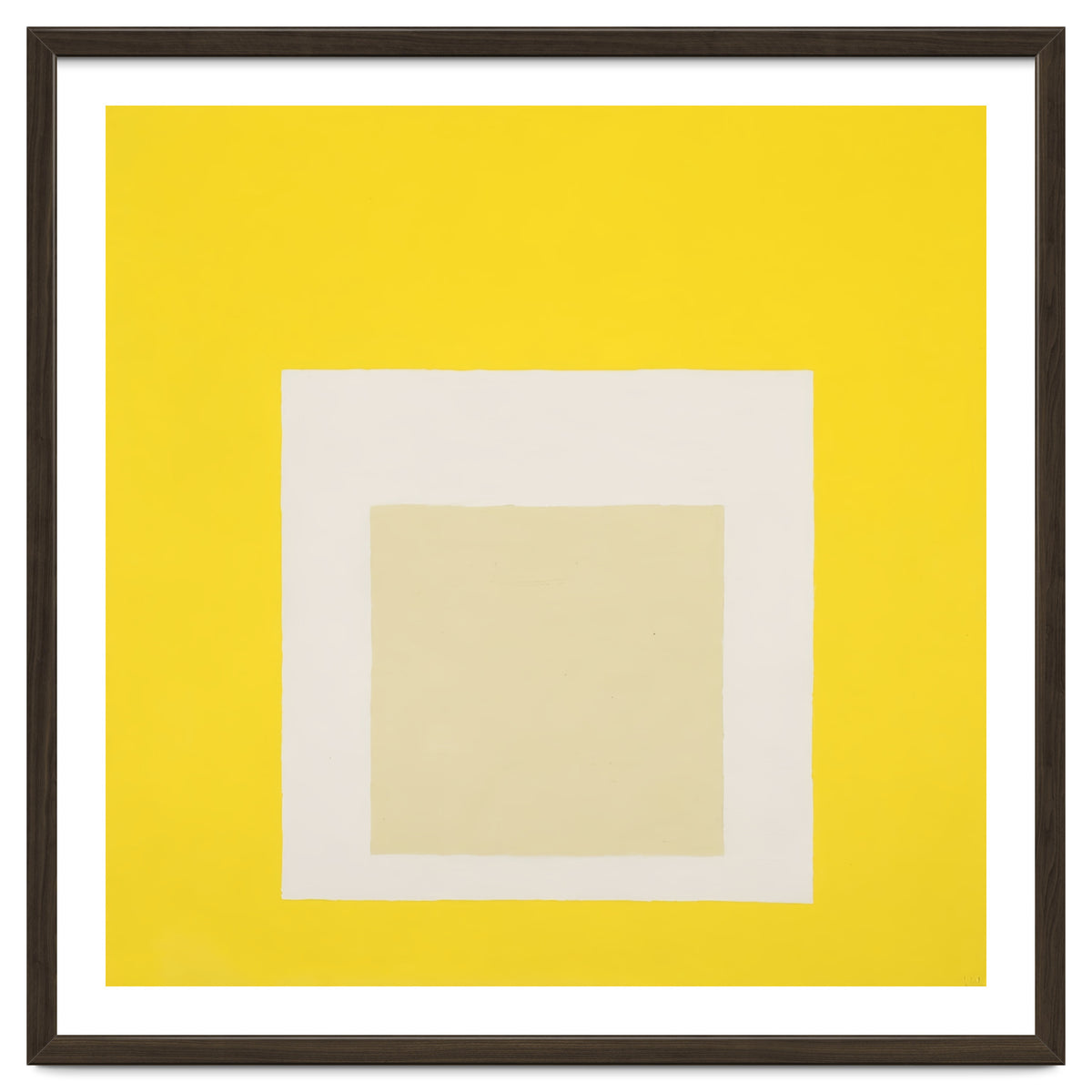 JOSEF ALBERS - HOMAGE TO THE SQUARE YELLOW WHITE