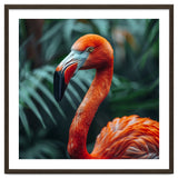 Close Up Of A Vibrant Orange Flamingo Bird thumbnail