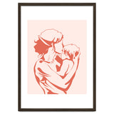 Motherhood, Human Emotion Line Art, Mother Parents Child Baby, Love Care Expression Bohemian Concept thumbnail