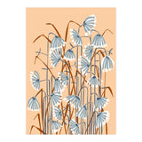 Linocut Flower Meadow Peach Fuzz (Print Only) thumbnail