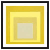 JOSEF ALBERS - HOMAGE TO THE SQUARE YELLOW WHITE