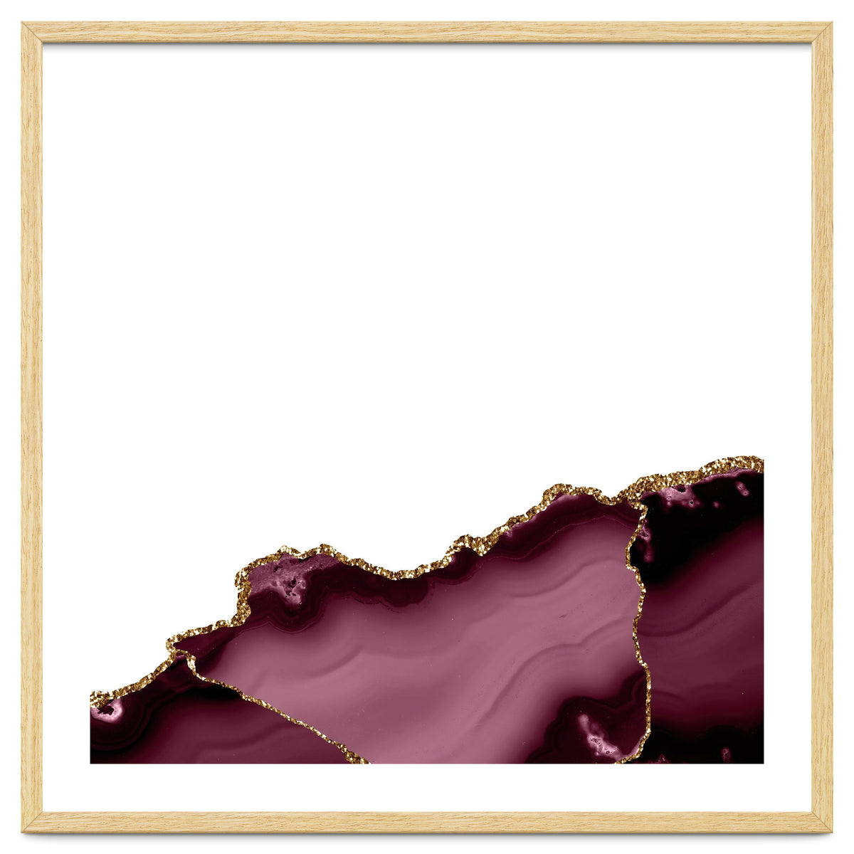 Burgundy & Gold Agate Texture 27