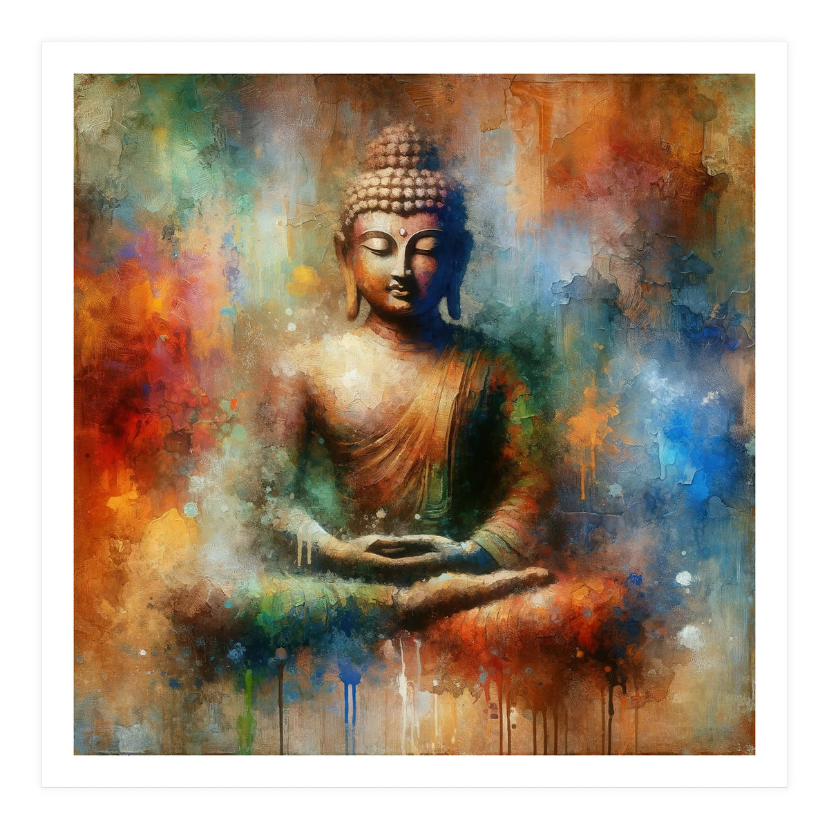 Tranquil Buddha Aura (Print Only)