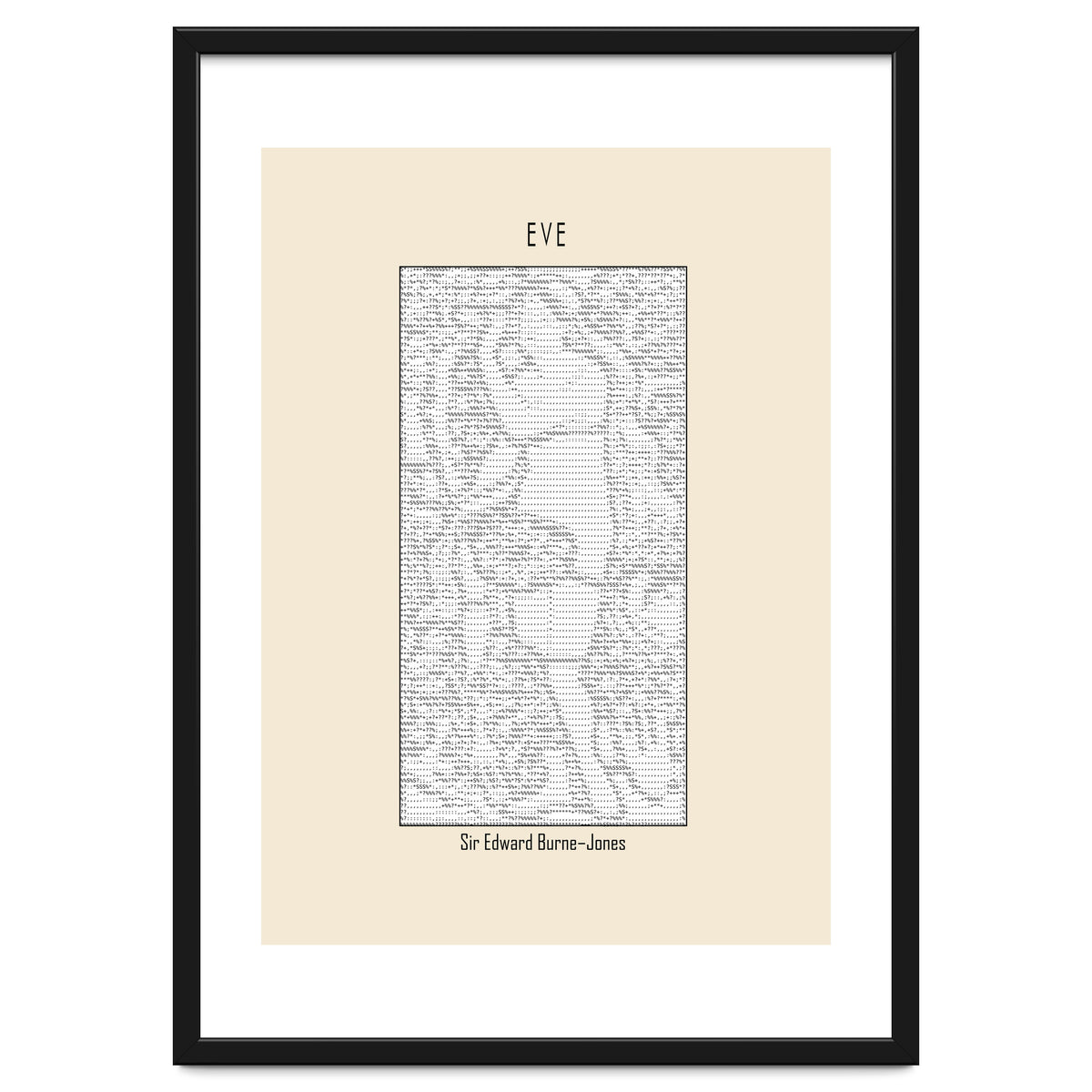 Eve – Sir Edward Burne–jones (ascii Art)