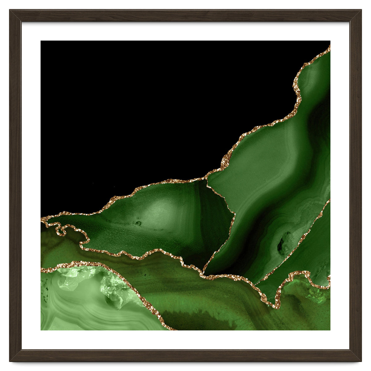 Green & Gold Agate Texture 03