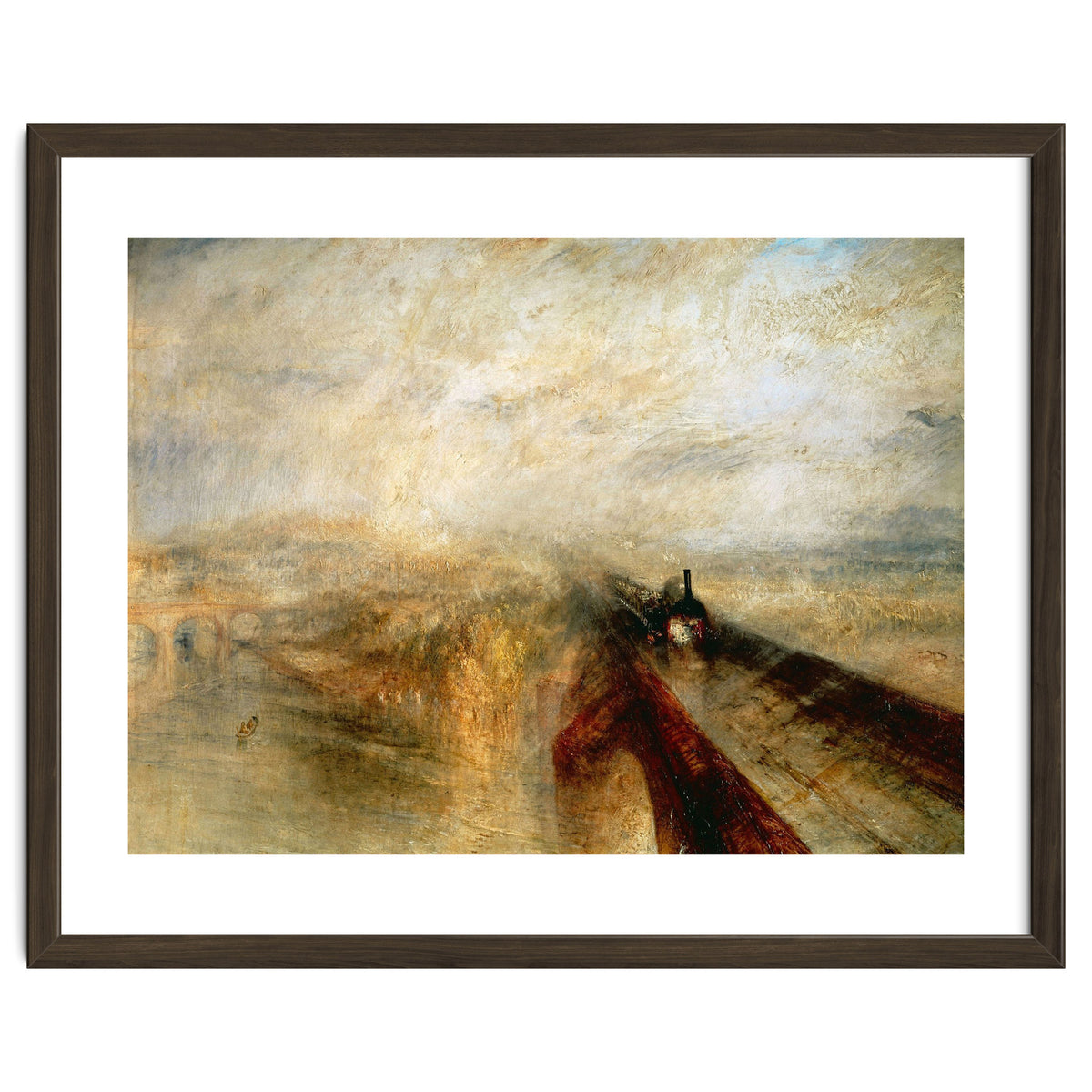 Joseph Mallord William Turner / 'Rain, Steam and Speed (The Great Western Railway)', 1844.