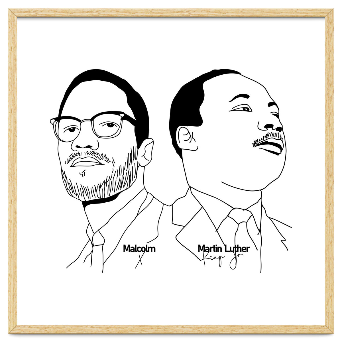 Martin Luther King Jr and Malcolm X