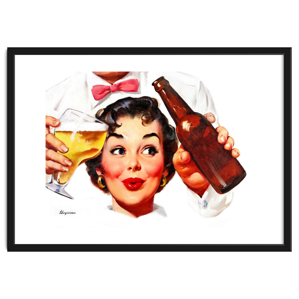 Pinup Beer Lover